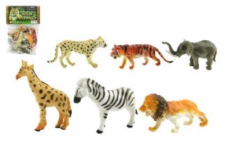 Obrázek z Zvířátka safari ZOO plast 10cm, set 6ks v sáčku (24) 